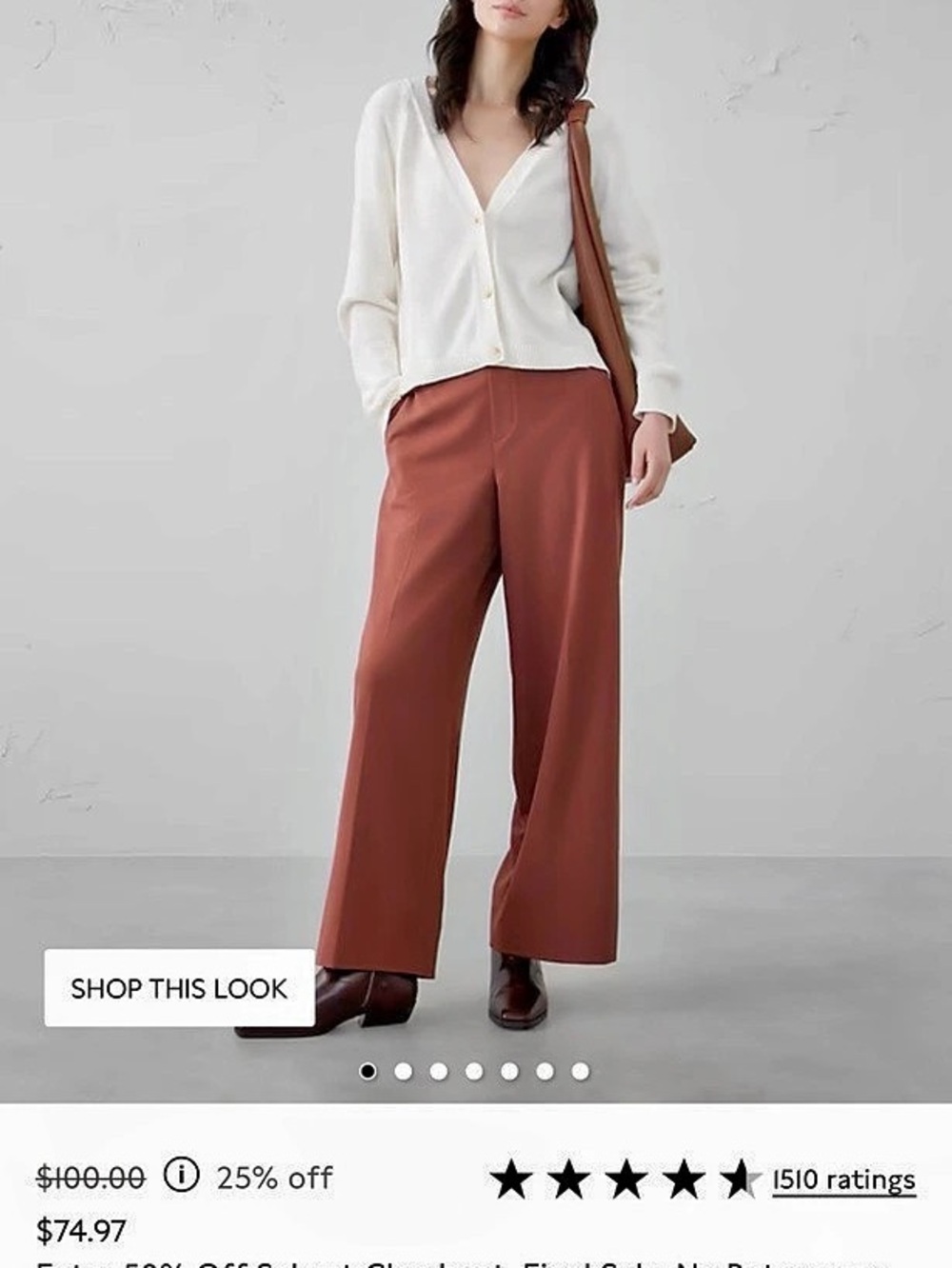 Banana Republic Factory Hayden Wide-Leg Pant in BLACK